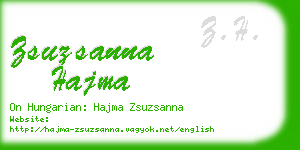 zsuzsanna hajma business card